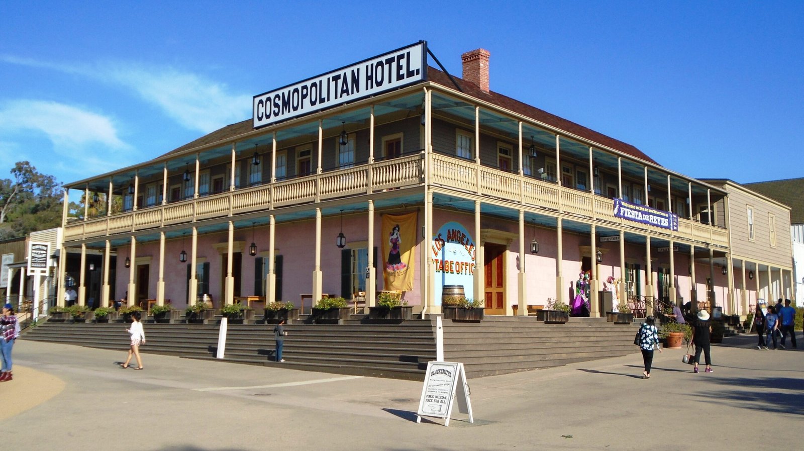 Cosmopolitan Hotel in Old Town San Diego, a landmark on the Old Town Tour.